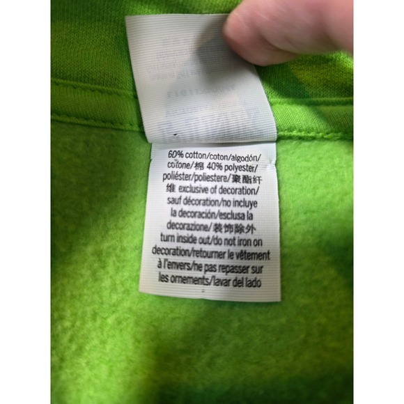 PINK Victoria's Secret Green Sweatshirt Fleece Pullover Womens Large L  /B149 - Picture 8 of 8